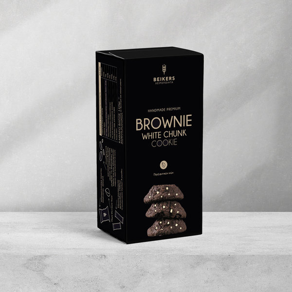 Beikers Handgemachte Browniekekse mit weißer Schokolade Stücke, 160gr